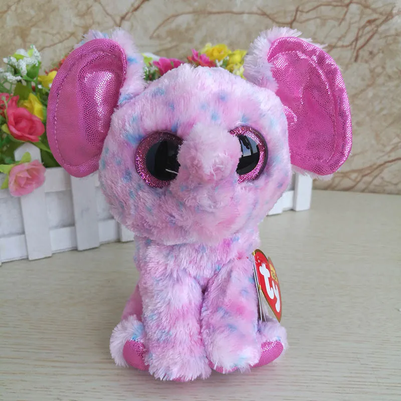 Ty Beanie Boos Plush Doll Toys for Girl Cute Animal Elephant Ladybug 6&quot 15cm | Stuffed &amp Animals