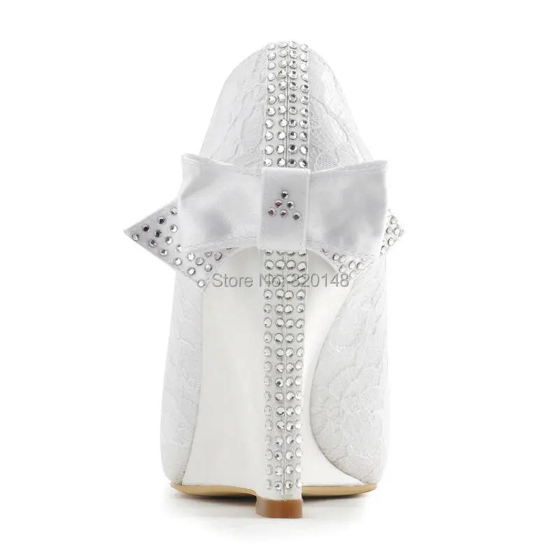 Женская свадебная обувь с украшением WP1414 белого цвета и слоновой кости 3 5 туфли
