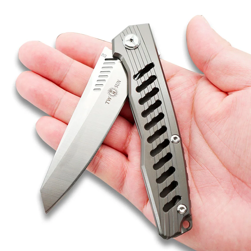 Складной нож TWOSUN d2 карманный ножи для выживания походный охотничий инструмент