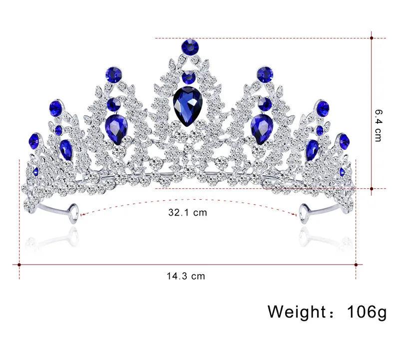 Модная тиара Rainha Da Coroa Do Casamento Tiara Cabelo Headpiece Acessorios orios|Ювелирные наборы для невесты| |
