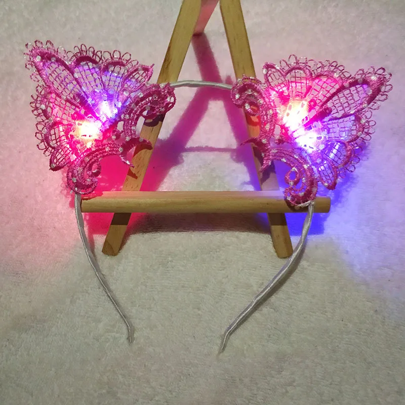 Светодиодный светильник, светящиеся уши, мигающий обруч для волос, игрушка для детей, светящаяся головная повязка, головные уборы, игрушки, новогодние, вечерние, рождественский подарок