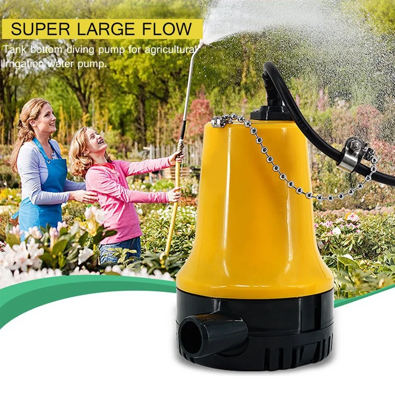 

Bilge Pump, 12V Micro- Dc Immersible Submersible Agricultural Irrigation Portable Electric Water Removal Pump