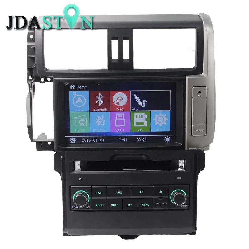 Автомобильный DVD плеер JDASTON 2 Din для Toyota Land cruiser Prado 150 120 2010 2011 2012 2013 GPS ТВ аудио | Автомагнитолы -32835445741