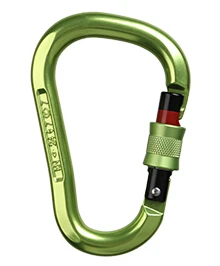 FuritgreenScrew-Lock Xinda Профессиональный безопасный скалолазание карабин 25KN алюминиевый сплав высокая прочность Кемпинг изогнутый полюс замок наружное оборудование - Цвет: FuritgreenScrew-Lock