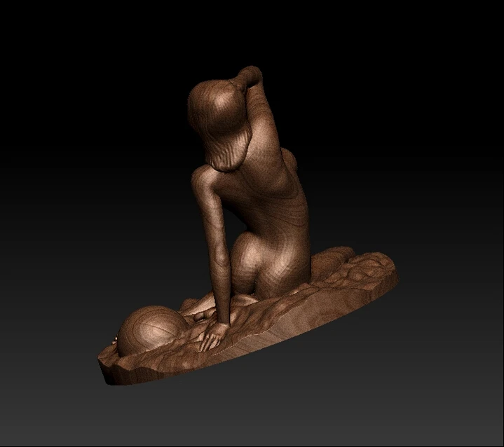 Новая модель 3D для рельефной 3d-машины с чпу в формате STL Beach girl | Инструменты
