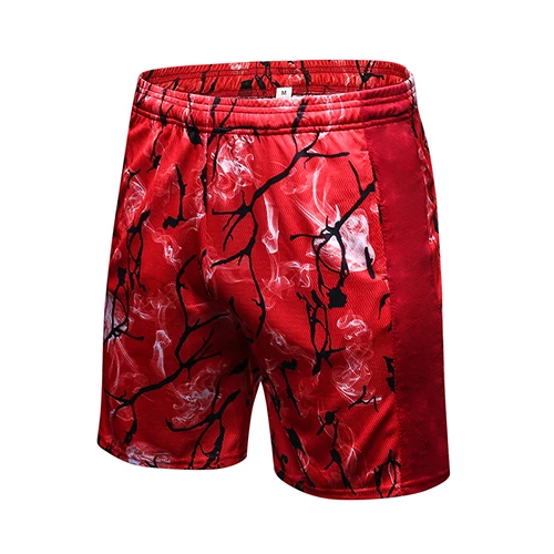Красный Ограниченное время распродажа мужские быстросохнущие Рашгард спортивные футбольные Кроссфит открытый баскетбольный спортзал шорты - Цвет: Красный