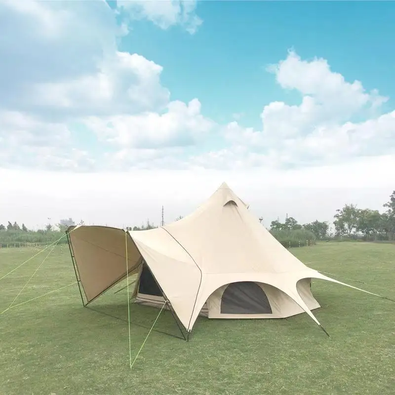 Роскошная двухслойная холщовая Водонепроницаемая Гламурная палатка|beach umbrella