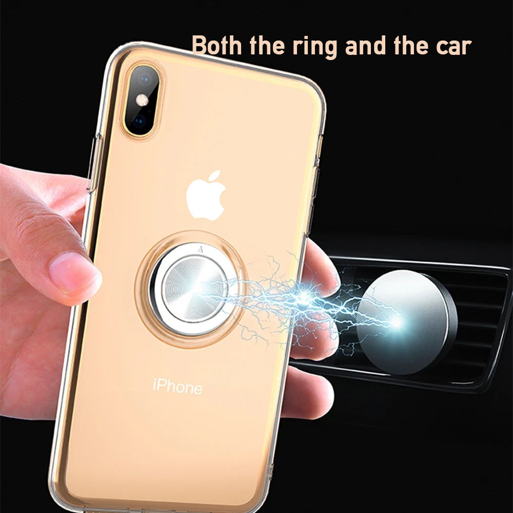 Защитный чехол OTAO Ультратонкий Мягкий из ТПУ с магнитом для iPhone XS MAX X XR 8 7 6 6S Plus |