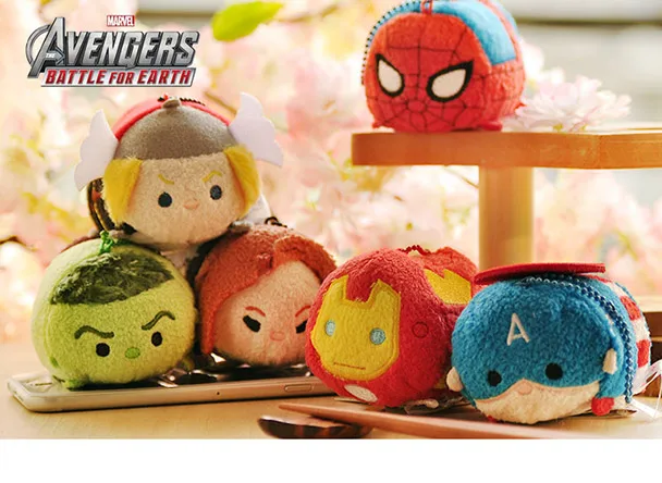 3 5 ''цум плюшевый Tsum игрушка экран очиститель Baymax и наизнанку капитан ЦУМ