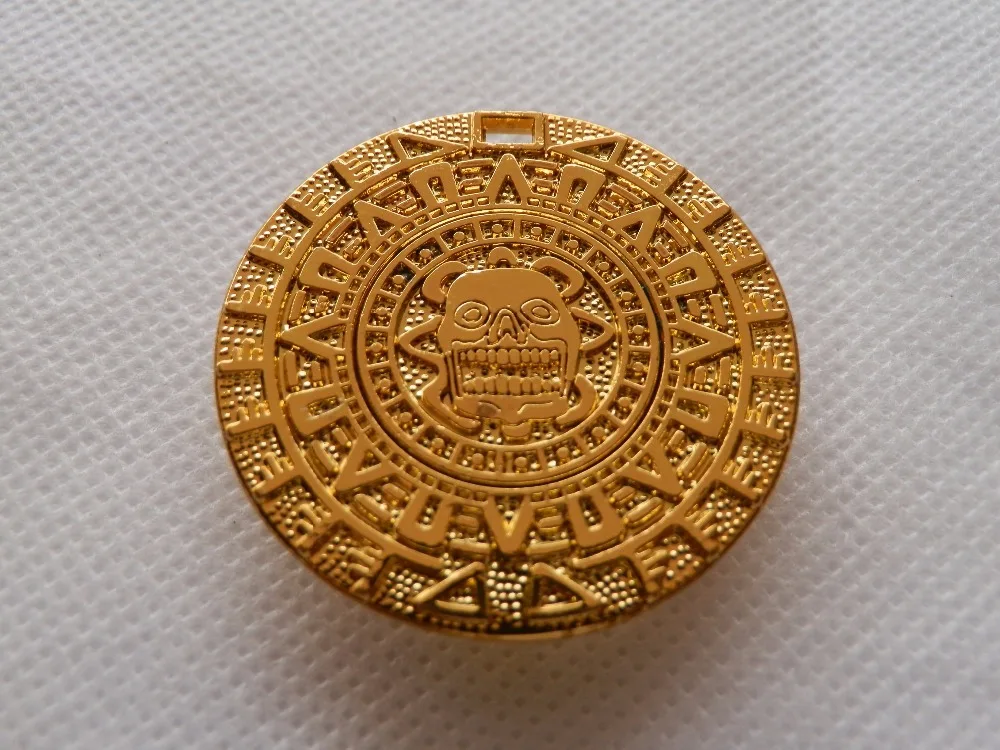 Aztec игрушка Золотое сокровище пират монета золотой плакированный 10 шт./лот | Дом и