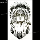 SHNAPIGN индийский воин, временная татуировка для боди-арта, наклейка s 12*20 см, водонепроницаемый поддельный Стайлинг автомобиля, домашний декор, наклейка на стену