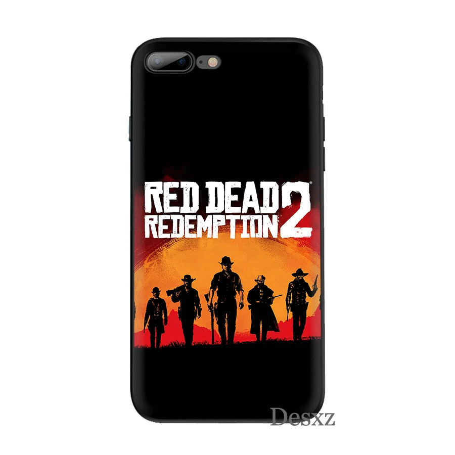 B1 Desxz сотовый силиконовый чехол для телефона TPU для iPhone 7 8 6 6s Plus X XS Max XR 5 5S SE чехол крутая игра Красный изображения из фильма «Red Dead Redemption» 2 оболочки - Цвет: B1