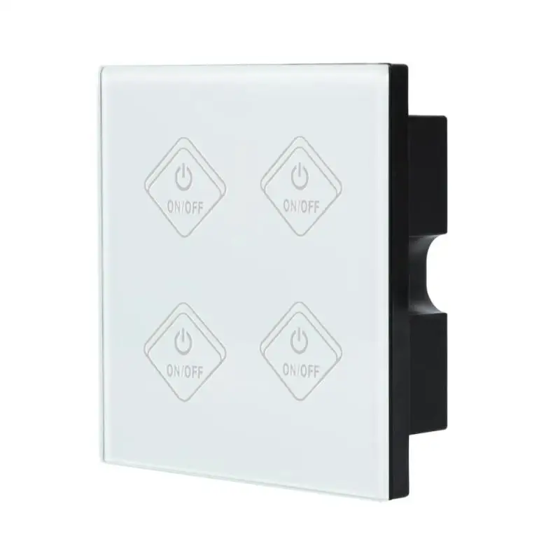 4 Gang Wi Fi Smart Switch выключатель света Touch Wall APP дистанционного Управление работать с