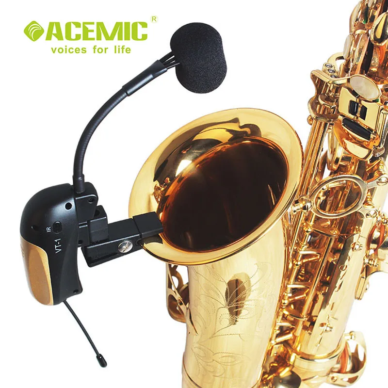 Бесплатная доставка ACEMIC ST 3 беспроводной саксофонный микрофон и для всех духовых