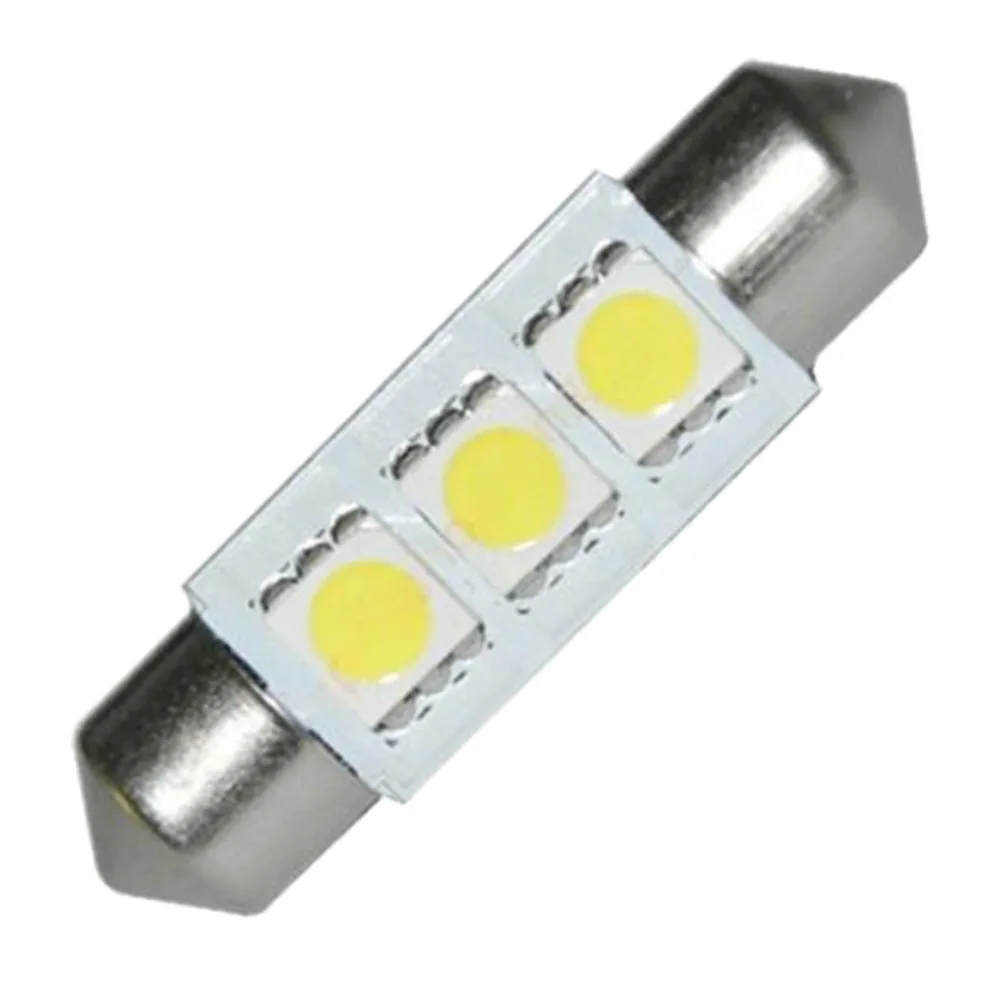 5 шт. 36 мм 3 SMD 5050 Светодиодные лампы холодный белый Festoon внутренний купол авто