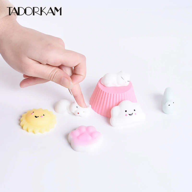 3D Милые Солнцезащитные мягкие игрушки для телефона Apple iPhone Kawaii облака мягкий