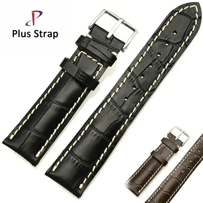 Ремешок из натуральной кожи коричневого цвета ремешок для часов 18 19 22 мм женский