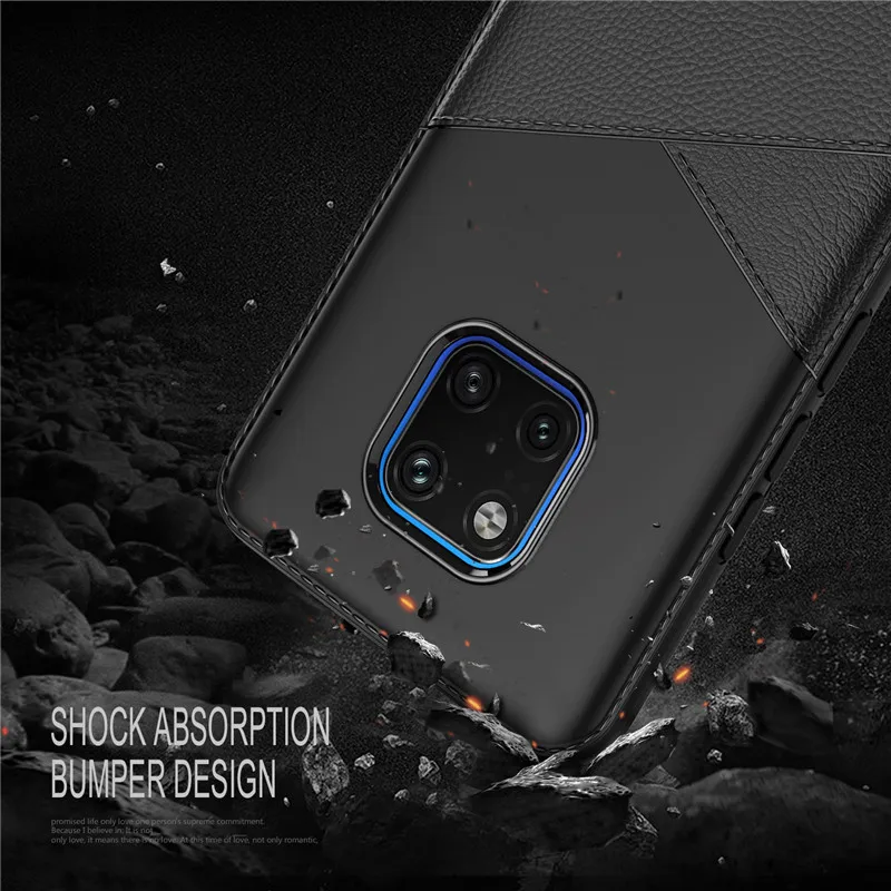 For Huawei Mate 20 Pro Lite Slim Case Cover Soft TPU Silicone Business Funda 20pro |