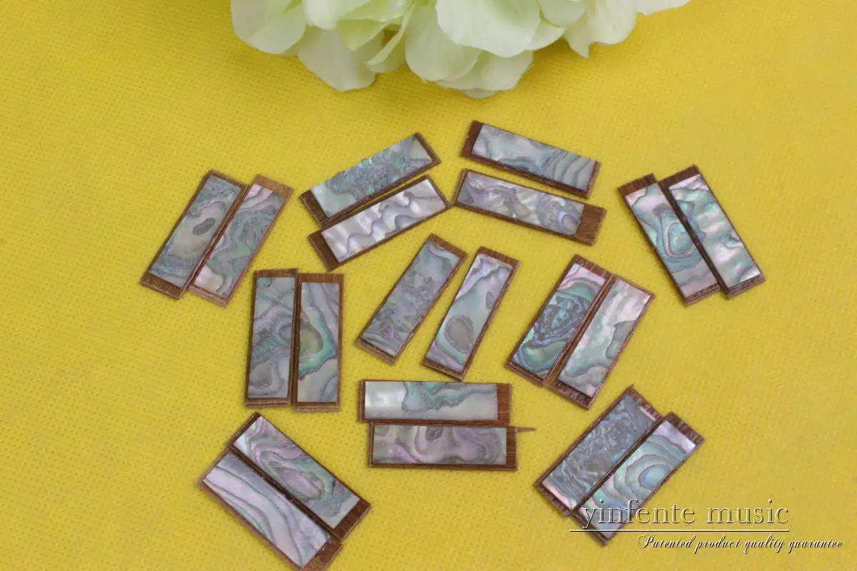 

2pcs Abalone Inlay Blank Rectangle For Violin Viola Bow Slide Bow Hair 29x8x1mm