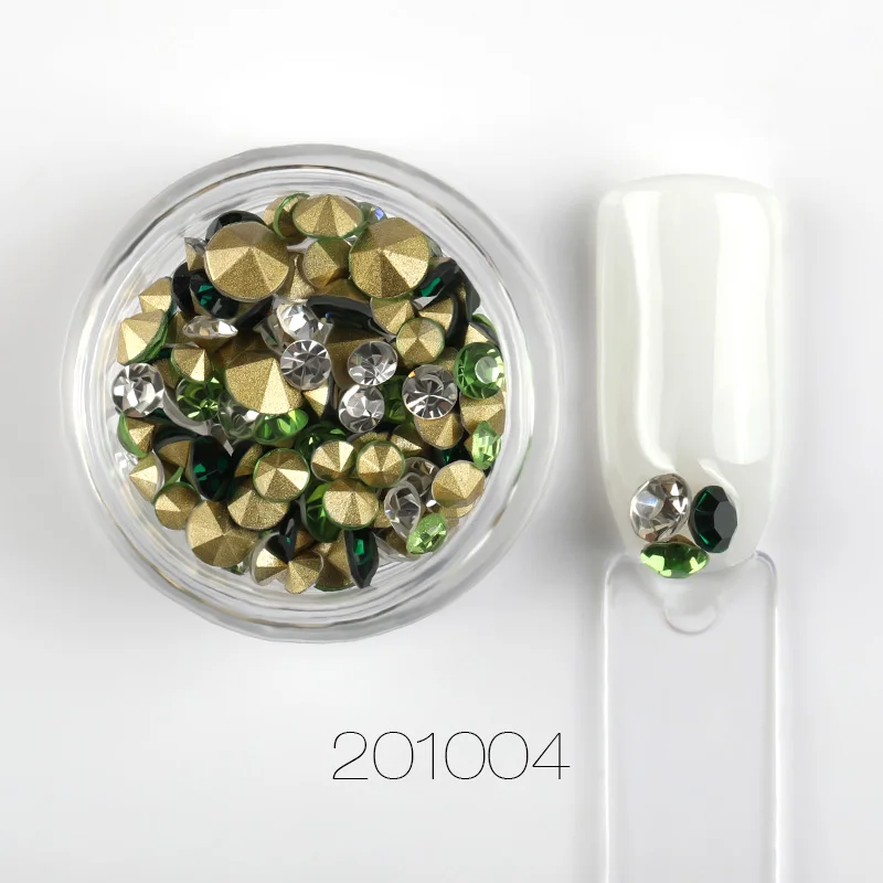 M201004 ROSALIND лак для ногтей гель для приклеивания страз смешанный цвет 1 шт. украшения для ногтей Стразы для маникюра кристаллы аксессуары для ногтей - Цвет: M201004