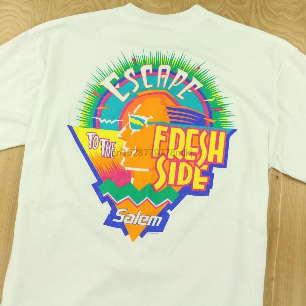 Vtg 1992 США Салем escape to fresh side футболка XL сигареты 90 vaporwave 100% хлопок Новые брендовые