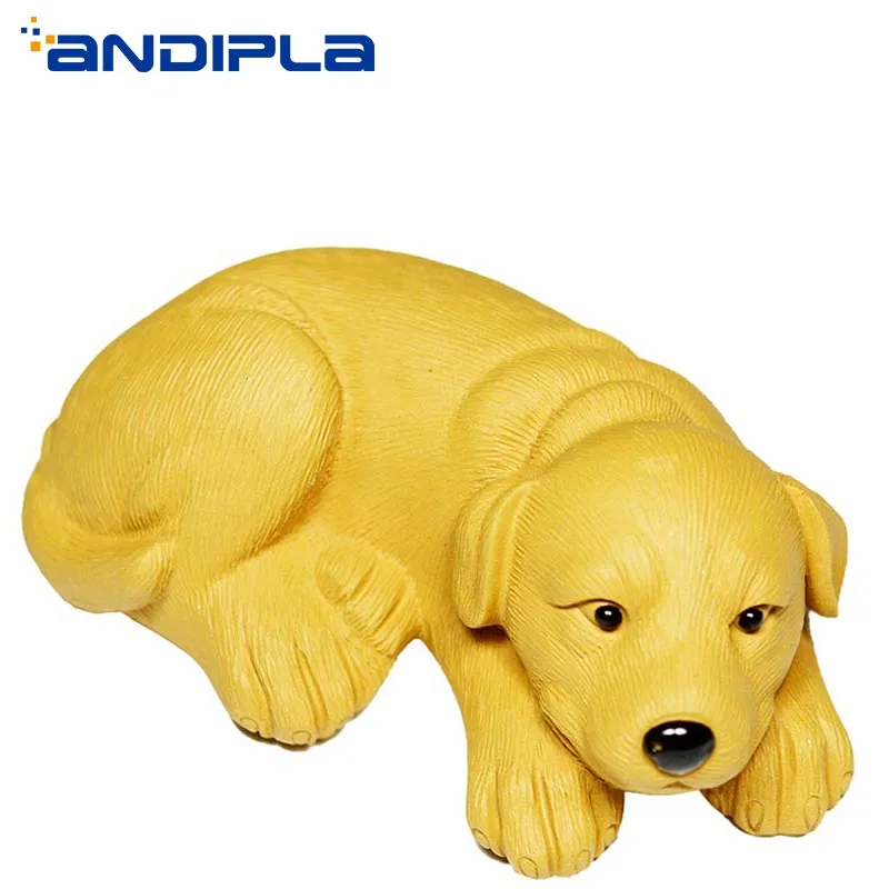 

Authentic Yixing Raw Ore Purple Clay Kung Fu Tea Set Tea Pet Lucky Dog Figurine Pulling Hair Craft Boutique Ornaments Home Decor