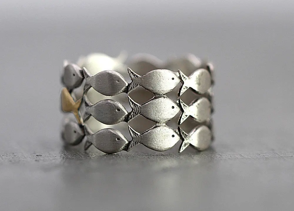 Кольцо многослойное регулируемое для мужчин и женщин обручальное ювелирное