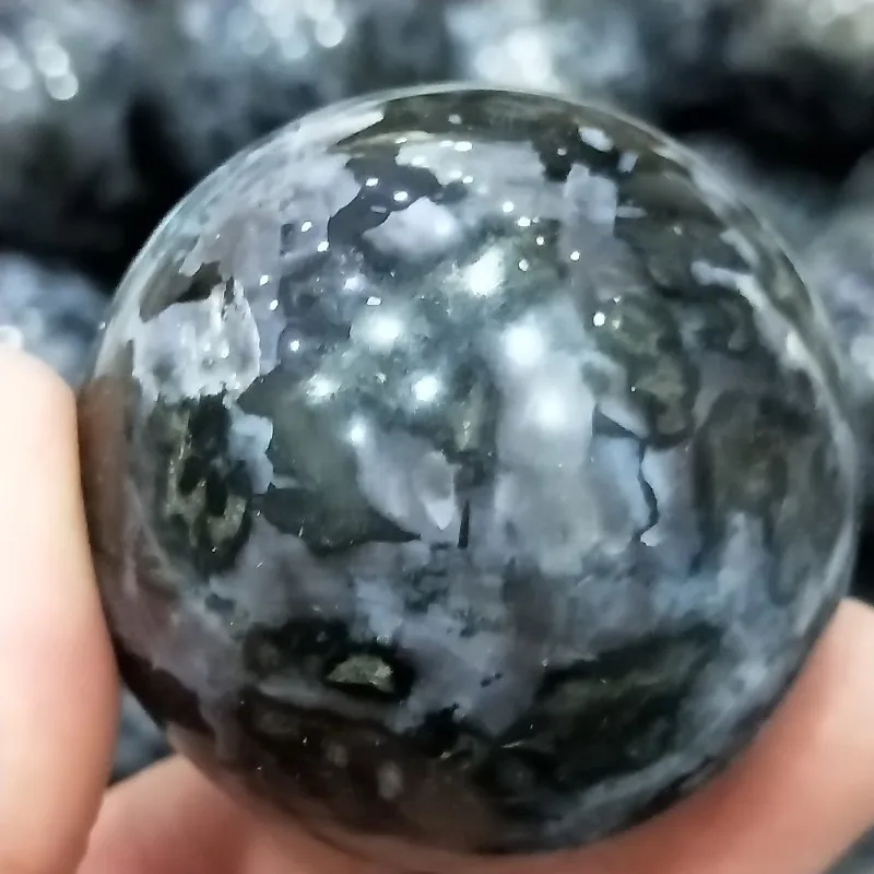 DHXYZB 45-55mm Natural gabbro sphere crystal Quartz Globe Ball Rock stone and Mineral Chakra Reiki Healing Home decoration Craft | Дом и сад
