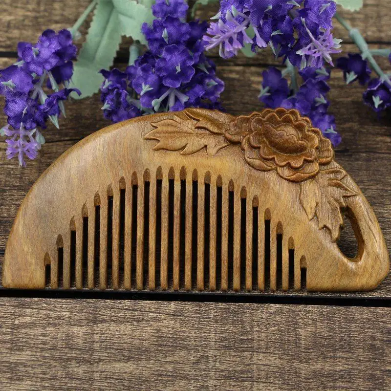 Natural anti-static sanders wood combs massage wooden sandalwood Comb Hair Care brush comb hairbrush comb gift for female adult