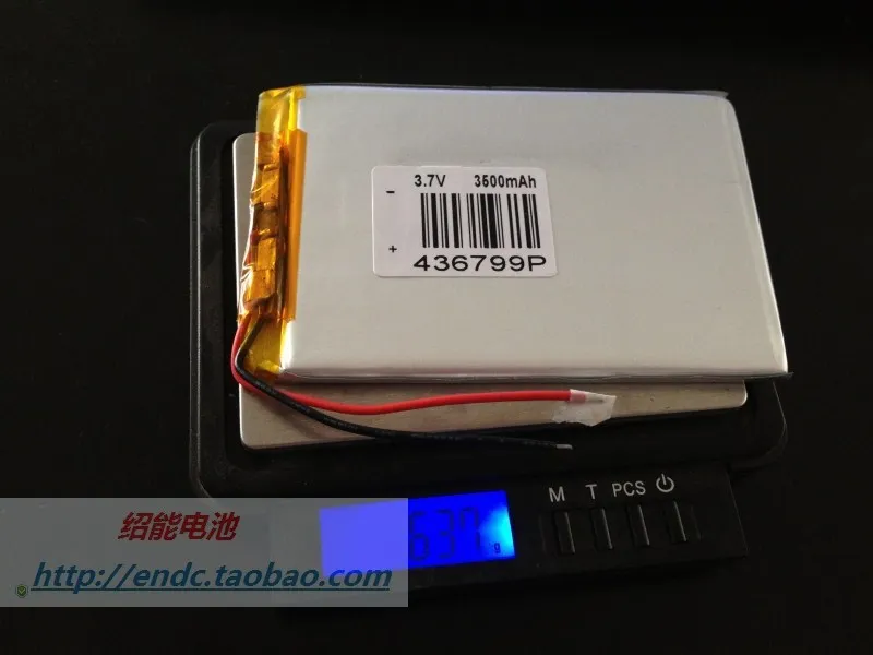 3.7V lithium polymer battery 436799P 3500mah MID pda ebook MP4 / 5 | Компьютеры и офис