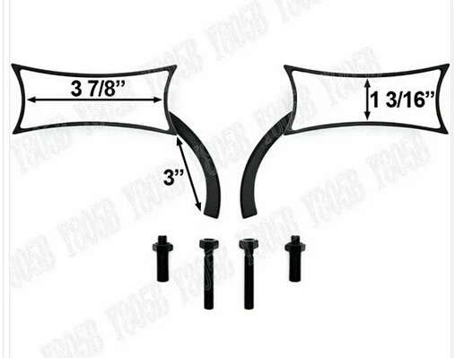 Черные алюминиевые мотоциклетные зеркала для Yamaha VStar 400 650 1100 1300 Virago Xv 250 535 750 Road Star