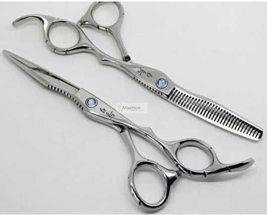 2pcs 6.0 inch Flat and Teeth Hair Scissors salon styling tools hairdressing scissor cabelo tijeras peluquero