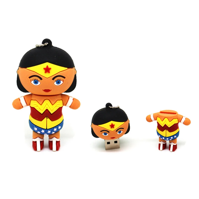 Новый мультяшный супергерой USB флеш накопитель Мини Подарочный u диск карта
