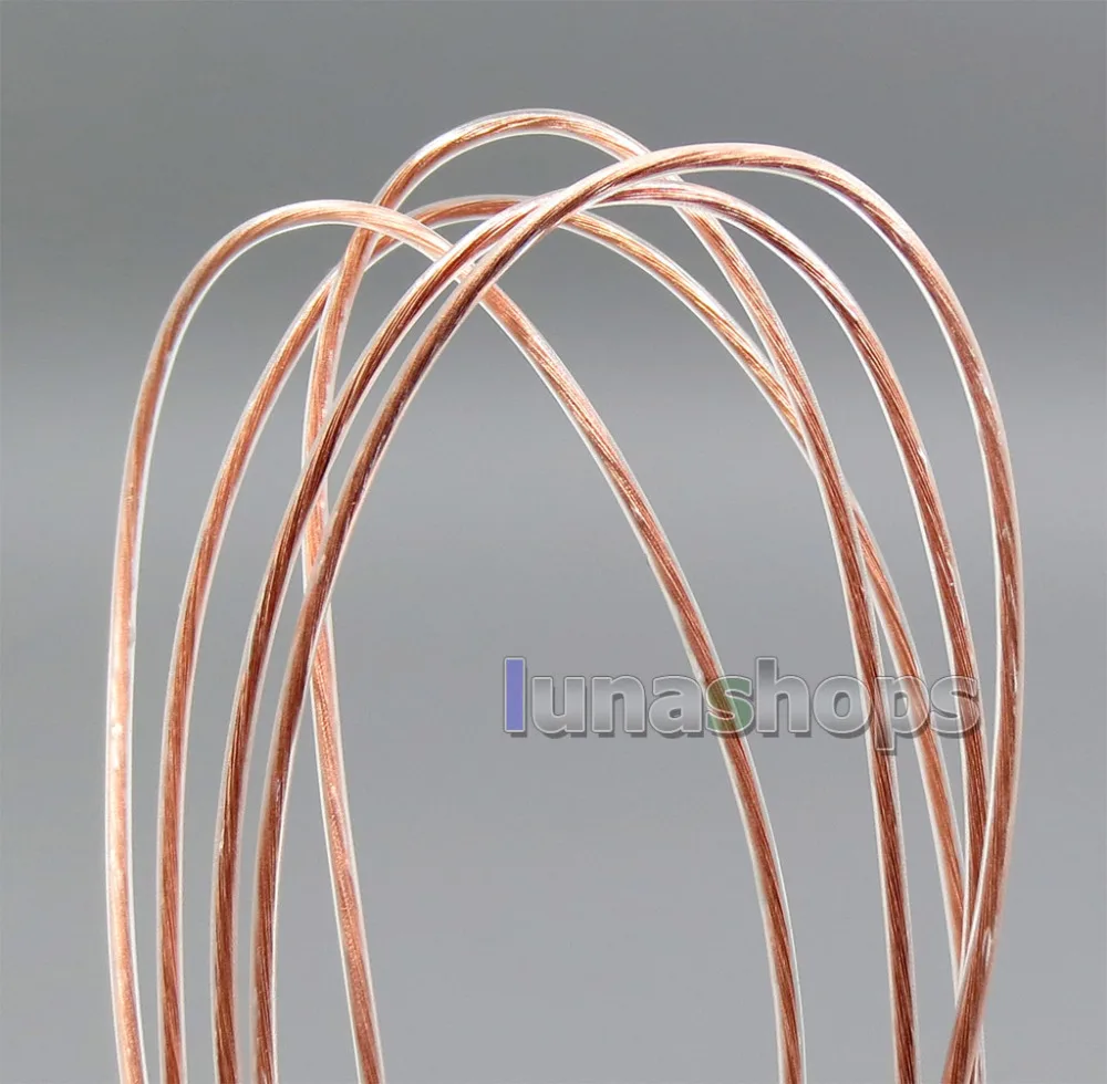 LN005622 Экстремальный мягкий чистый 7N OCC сигнал PU наушники кабель для наушников 20*0 05