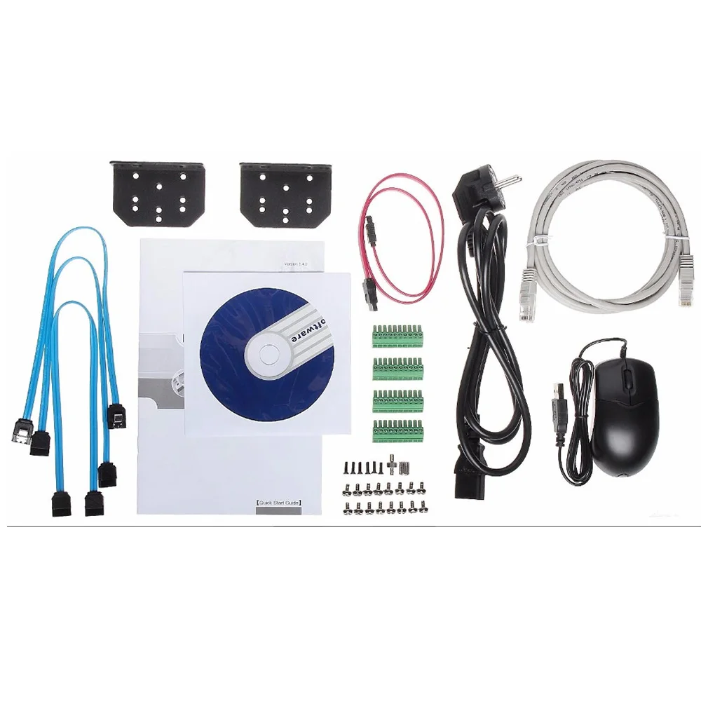 Dahua 4 К nvr5216-16p-4ks2 16ch PoE NVR H.265 ONVIF до 12MP ИК DNR WDR P2P HDMI VGA воспроизведение