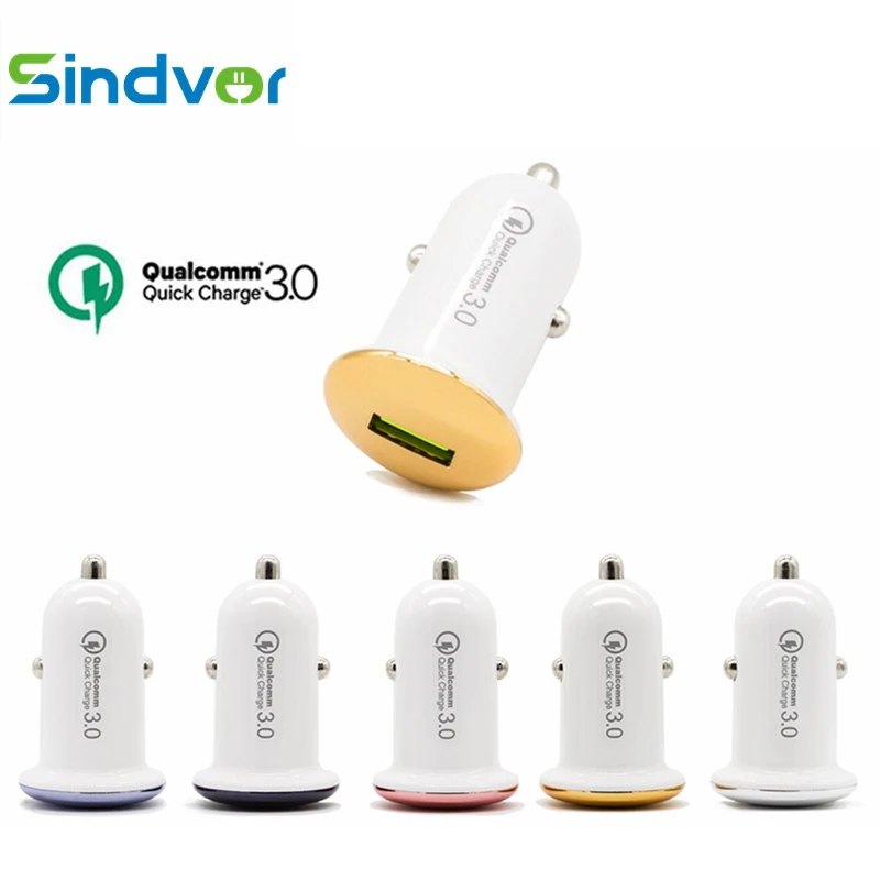 

Car Charger 3A Mini USB Quick Charge 3.0 Mobile Phone Car-charger Adapter Universal for iPhone Samsung Xiaomi Car Phone Charger