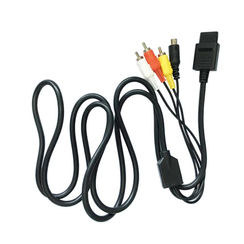 1.8M 6FT AV Composite S-Video RCA Video HD TV Cable For Nintendo 6 SNES SFC Nintend NGC | Электроника