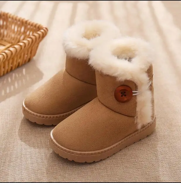 Зима 2018 новинка мужские и женские детские зимние короткие ботинки детская теплая