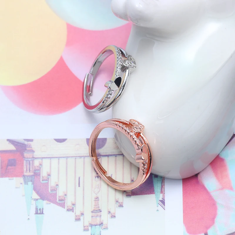 Модное и креативное кольцо в форме сердца души для пары ювелирные изделия