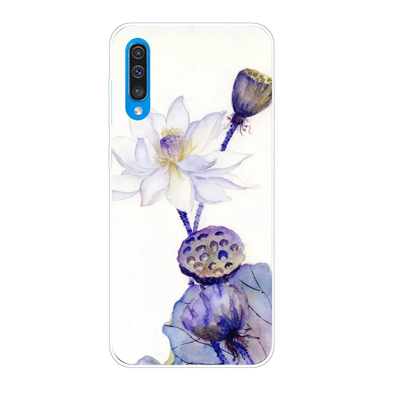 Для samsung galaxy A50 чехол силиконовая задняя крышка-чехол и изображениями красочного