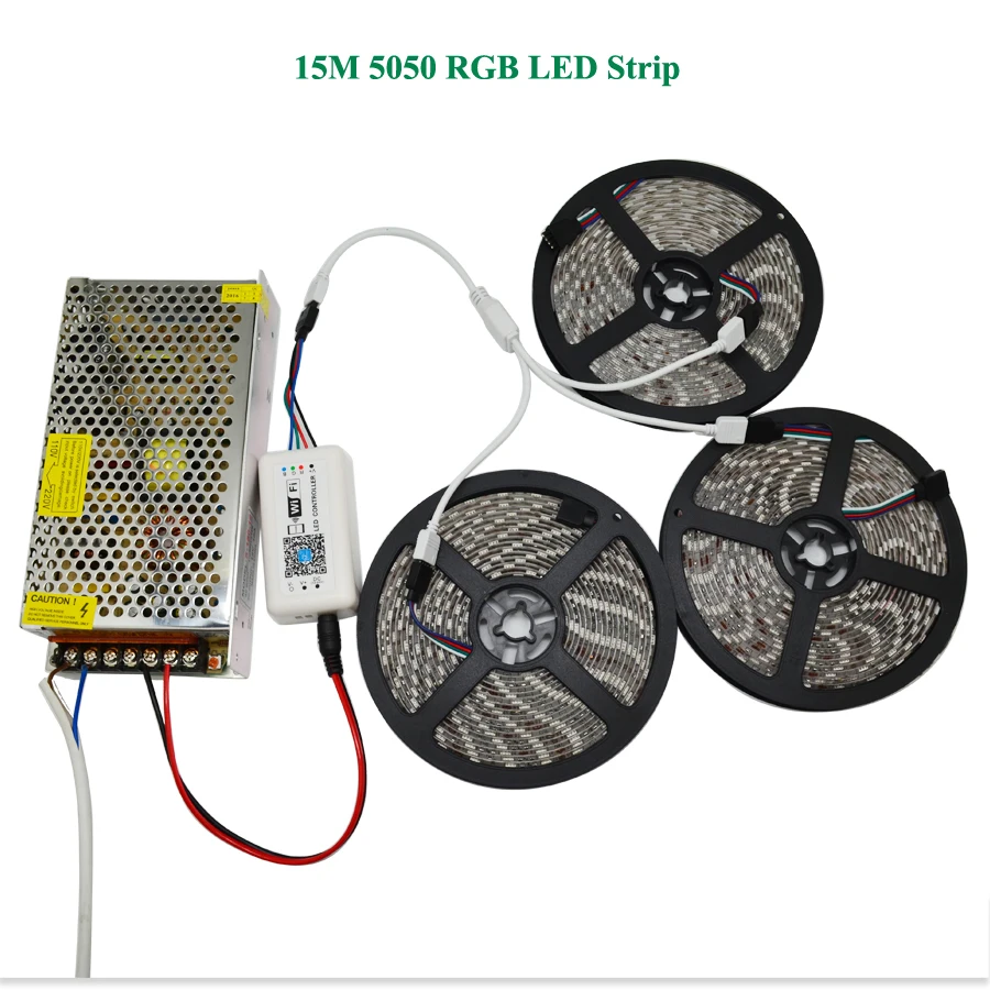 DC12V 5050 RGB Светодиодные ленты света Водонепроницаемый 60 Светодиодный/m лазерный
