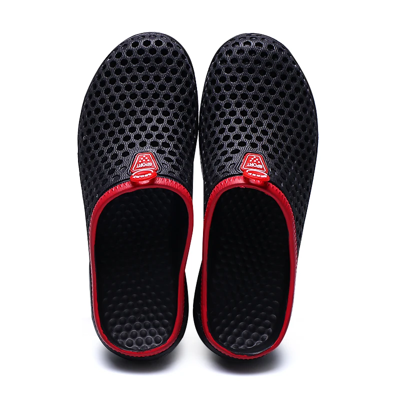 Мужские Пляжные шлепанцы модные спортивные Сабо дышащие летние уличные тапочки