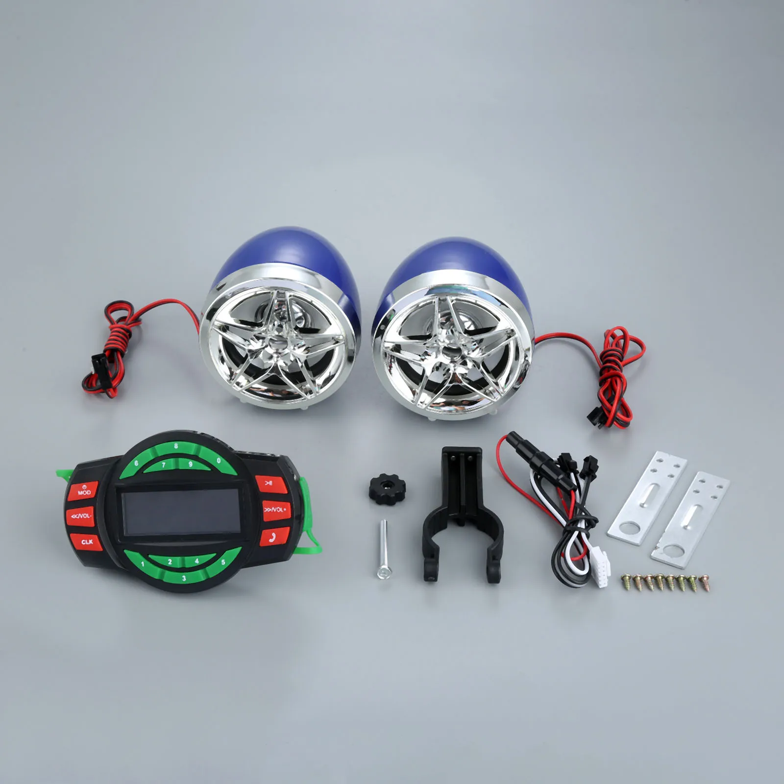 Аудиосистема для мотоцикла с Bluetooth FM радио стереоколонка SD TF USB mp3 плеер гарнитура