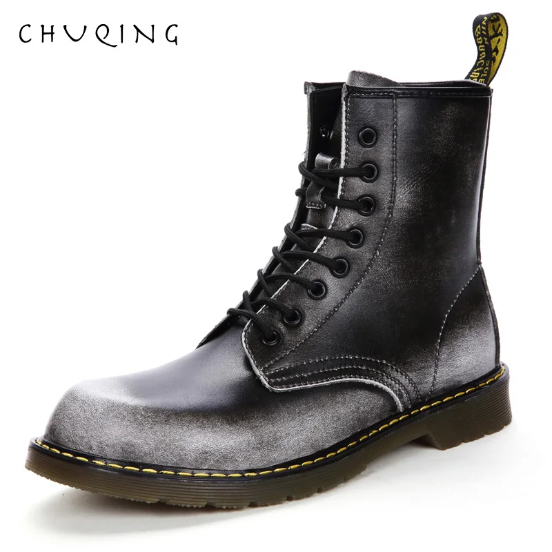 CHUQING Men 2019 Boots British Martins Vintage Punk Martin Winter Warm Shoes for Skateboarding Desert | Обувь