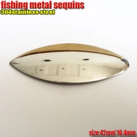 2017new product fishing spoon lures metal sequins length 42mmwidth16 4mm number30pcslot 304stainless steel