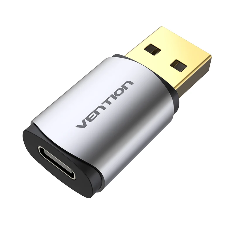Vention USB для звуковой карты type-c USB C адаптер аудио интерфейс для тип компьютера-C кабель для наушников все-в-одном адаптер для звуковой карты - Цвет: Серый