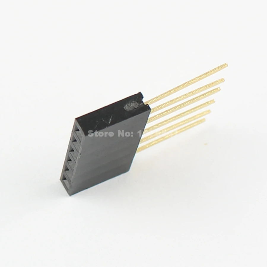 100 шт. 2 54 мм Шаг 6 Pin однорядные наращиваемых щит наружный коллектор для Arduino|header