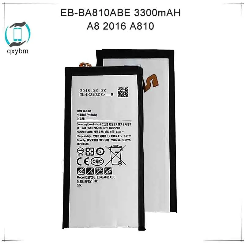 3300 мАч запасная батарея для Samsung Galaxy A8 2016 A810 A810F EB BA810ABE версия сменная