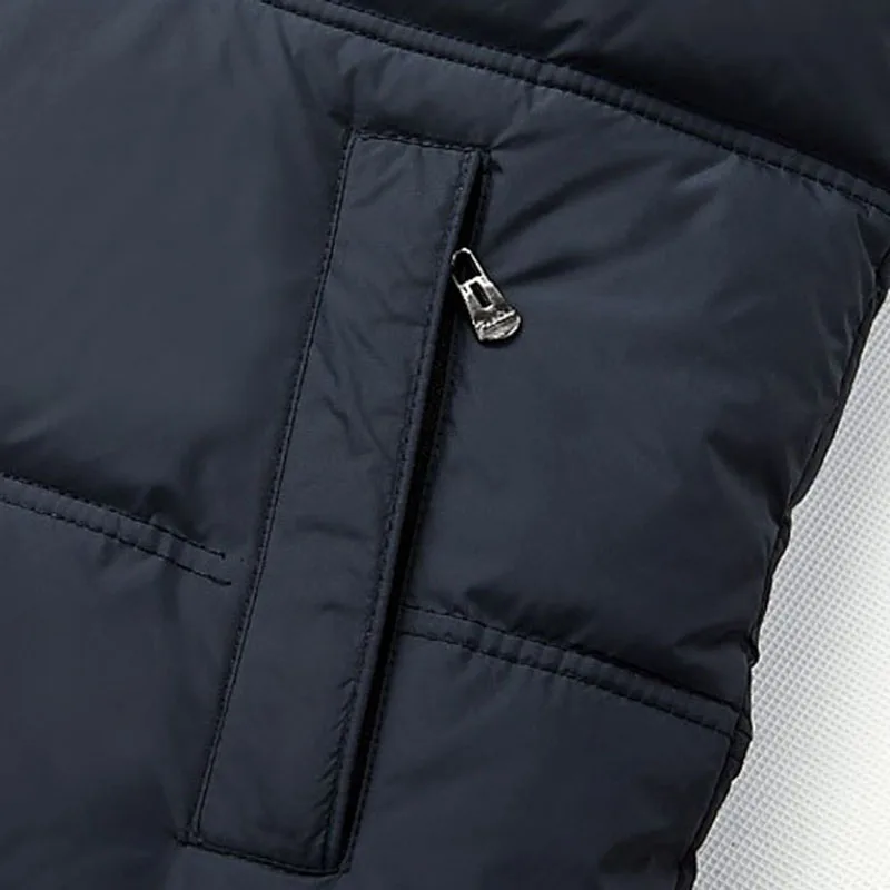 

Men Sleeveless Jacket Winter Vest Male Casual Coats Cotton-Padded Men Warm High Collar Vest Photographer Men Down Work Waistcoat