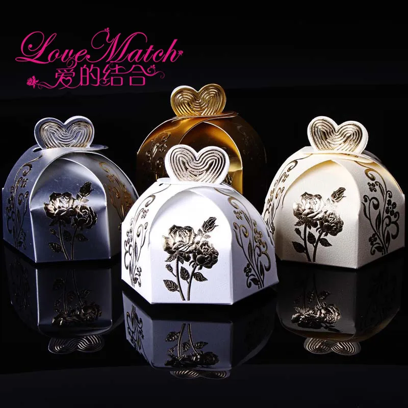 25 шт. коробка для конфет в виде сердца и цветов|wedding decoration supplies|wedding decorationwedding favors |